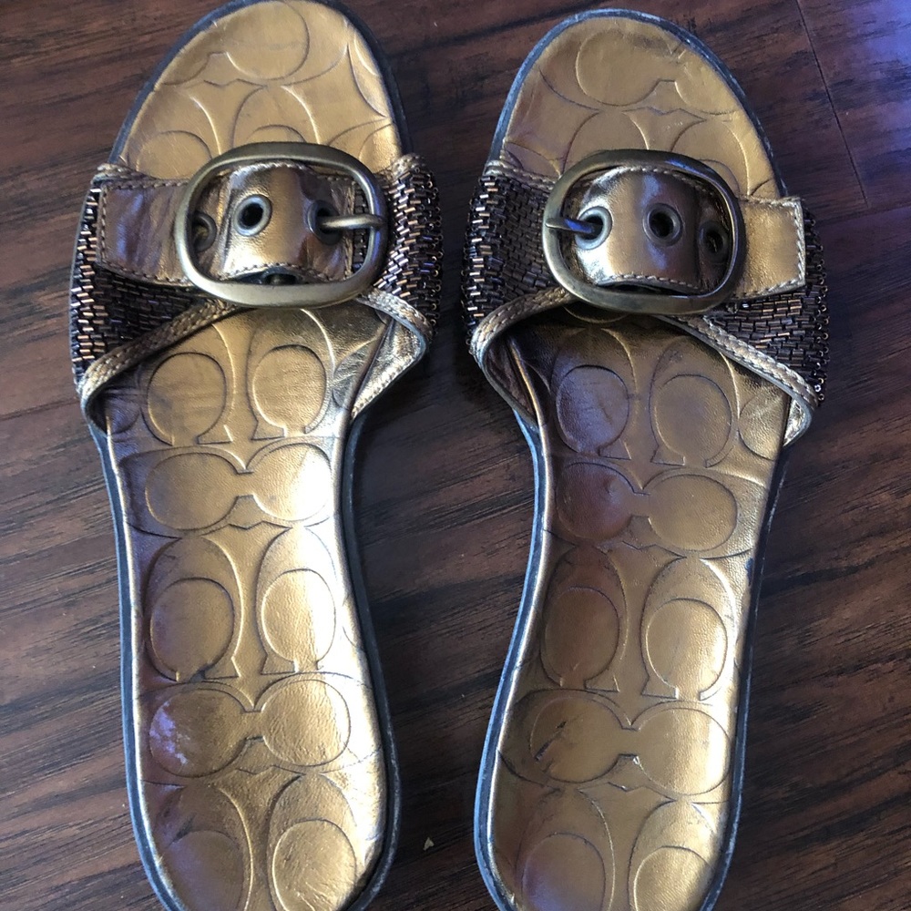 Coach slippers/sandals size 6